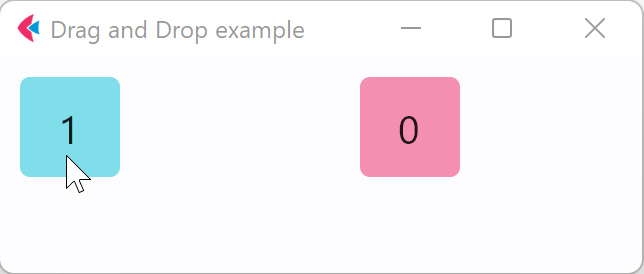 Drag and drop number
